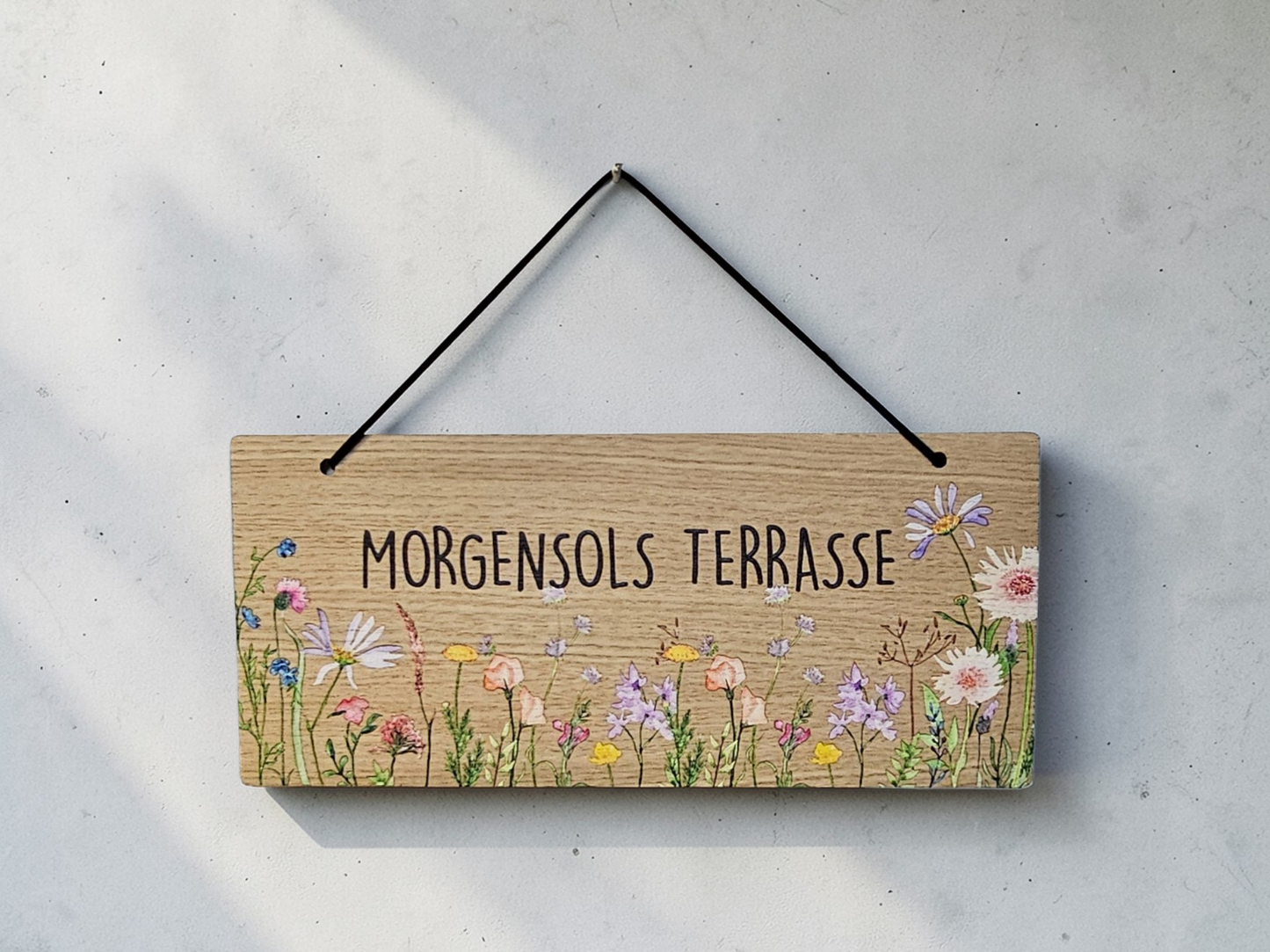 Vi er i haven – Træskilt