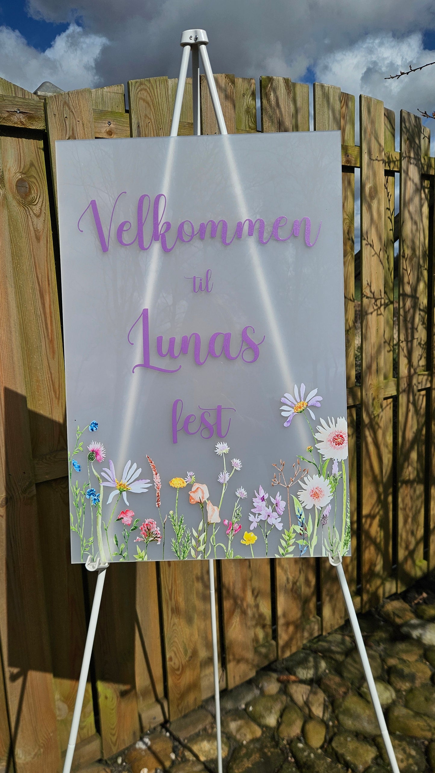 Velkomstskilt * Vilde blomster
