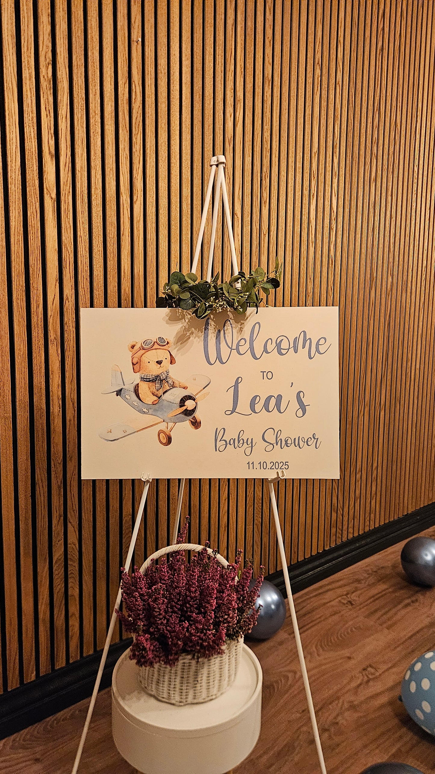 Velkomstskilt til Baby shower