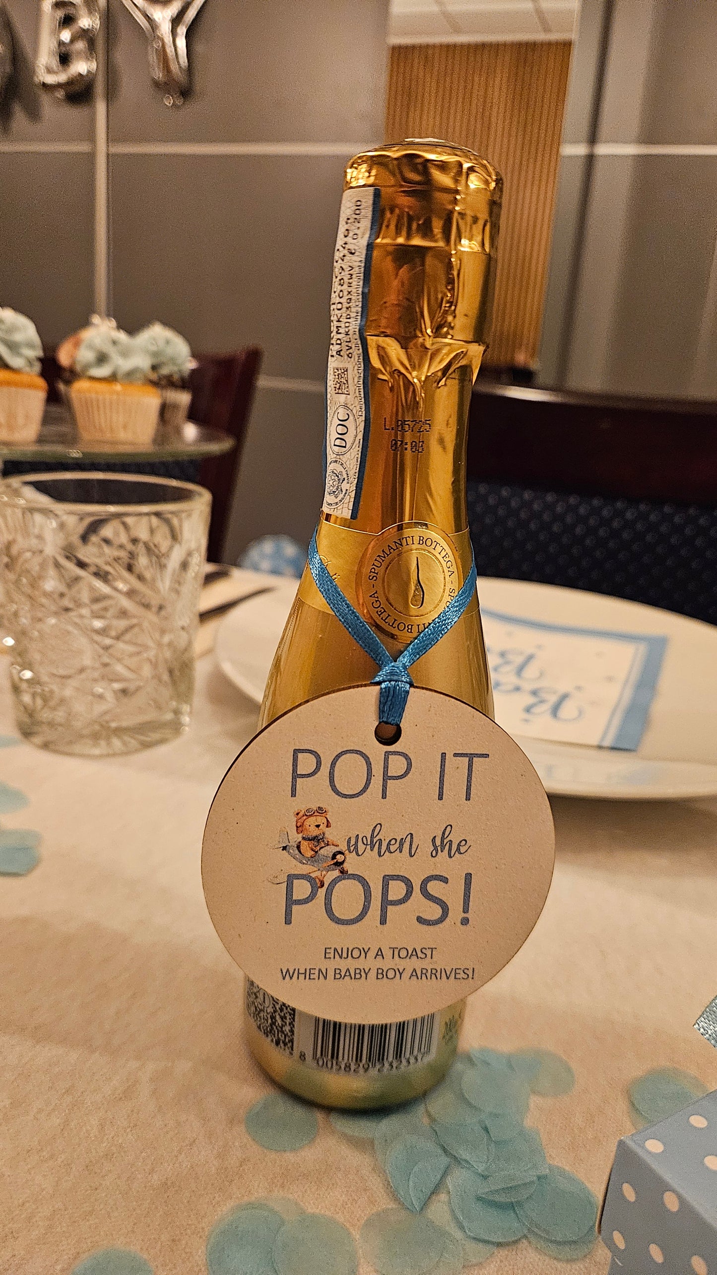 Skilte til drinksdispenser