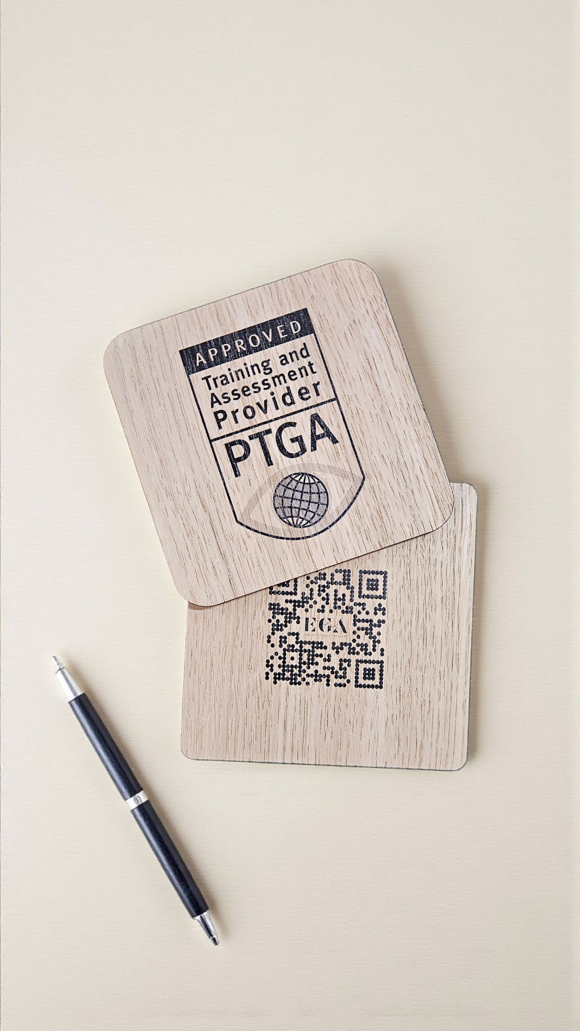 Lille skilt med QR-kode