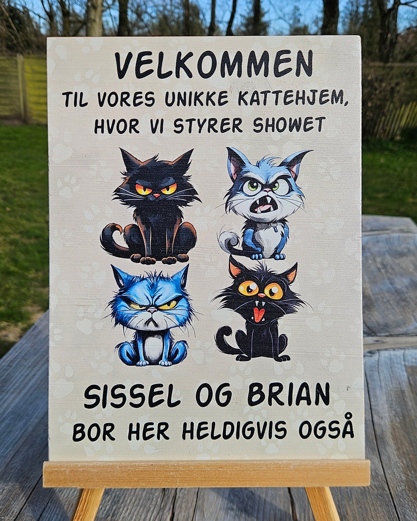 Katteskilt * Velkommen