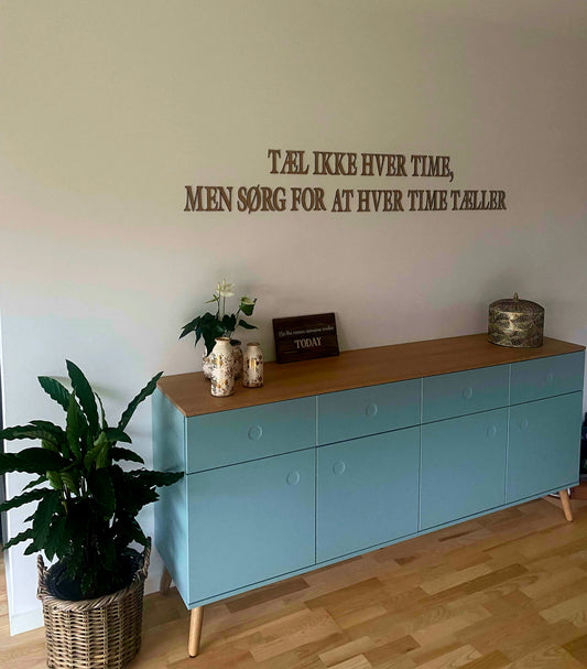 Træbogstaver til vægdekoration