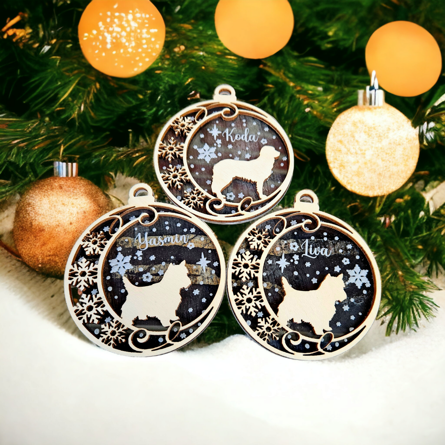 Julekugle *Hund i 3D