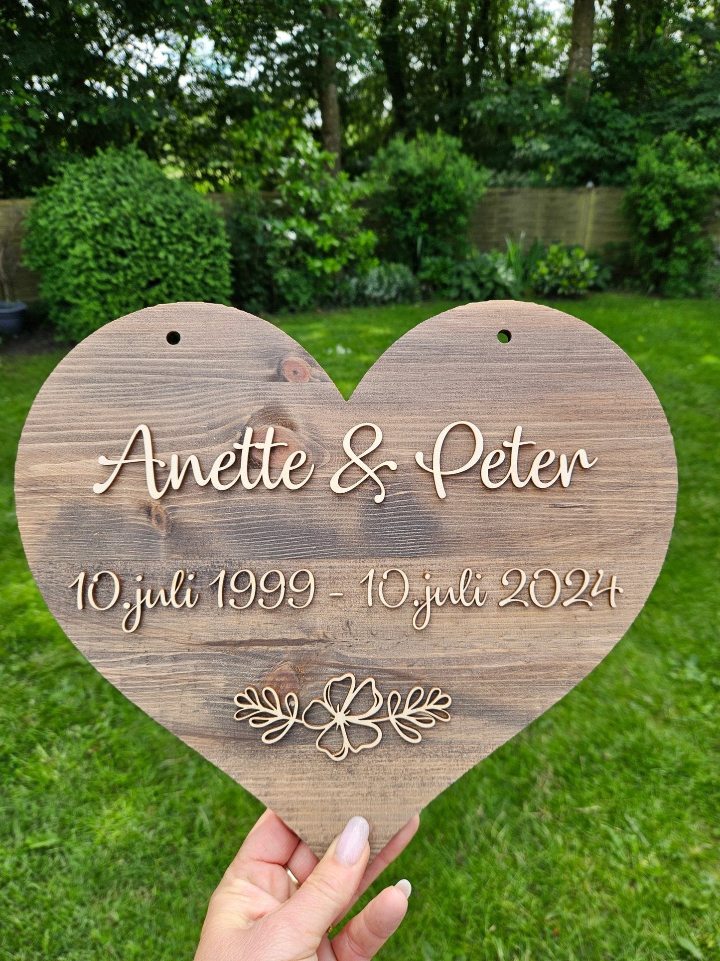 Æresportskilte - blomster - Renata's Wood Work