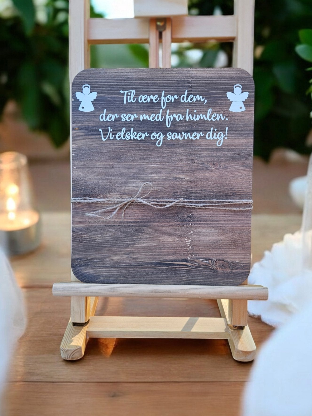 Bryllup *Mindetavle - Renata's Wood Work