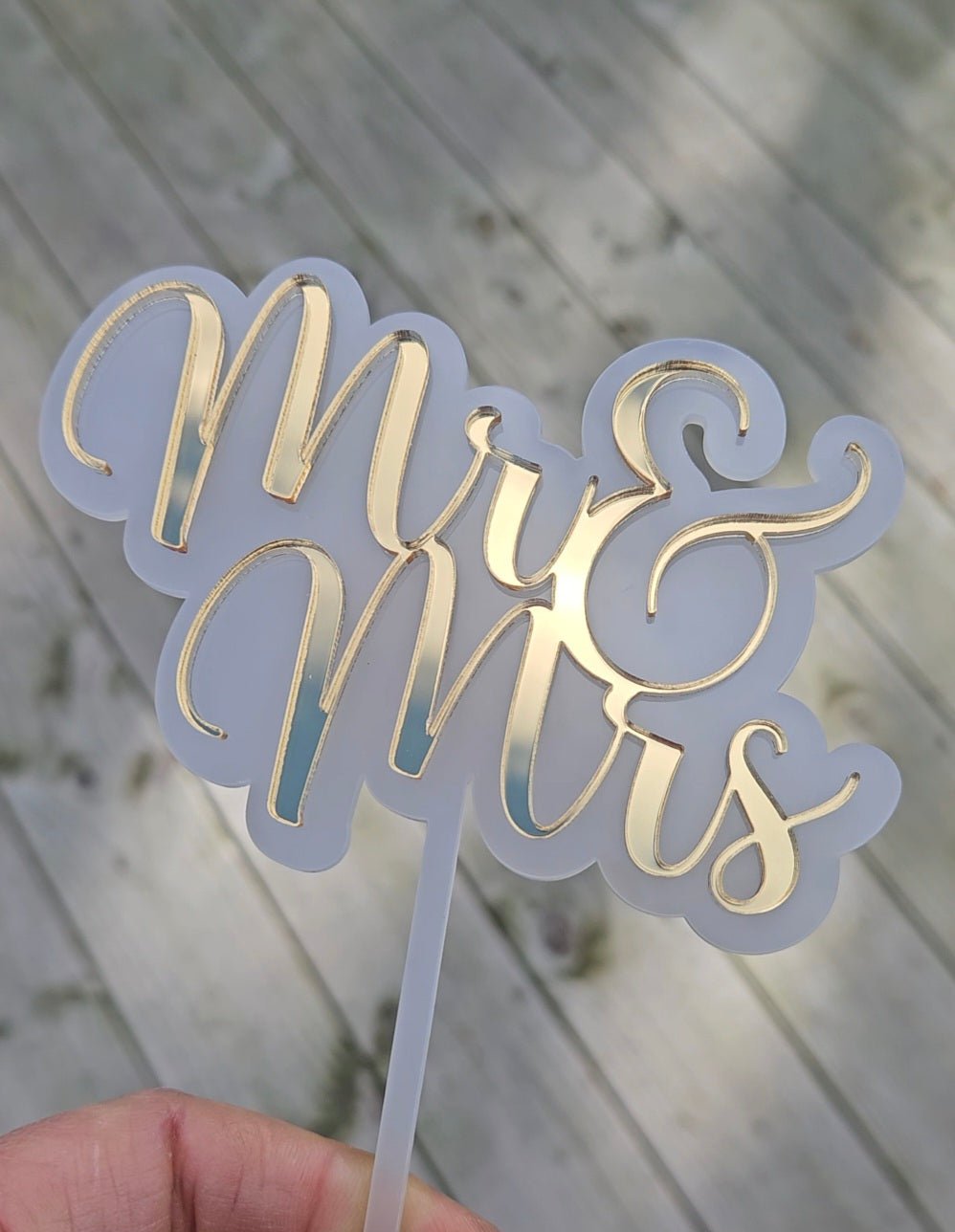 Caketopper - specialbestilling - Renata's Wood Work