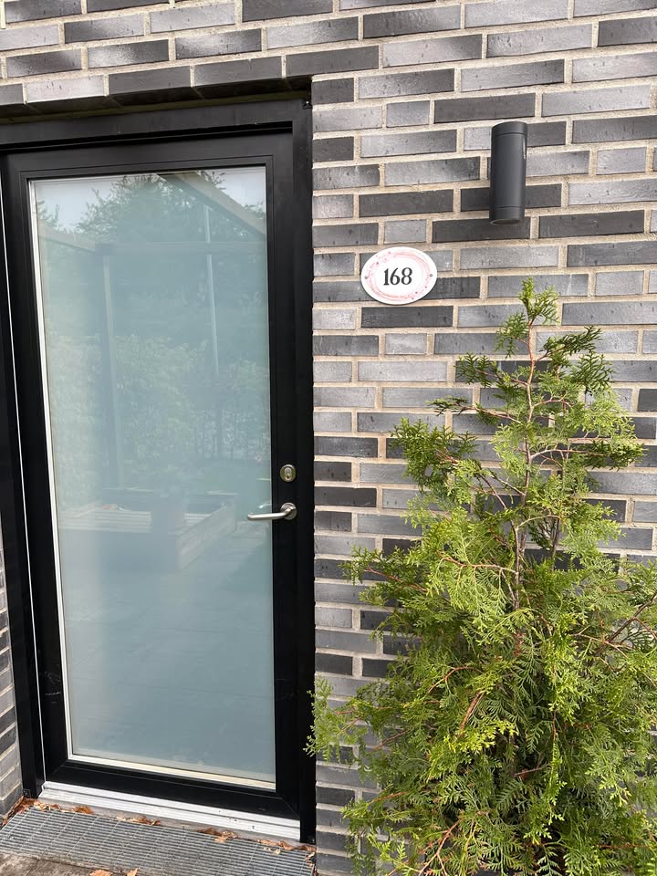 Dørskilt med navn - Kirsebærblomster