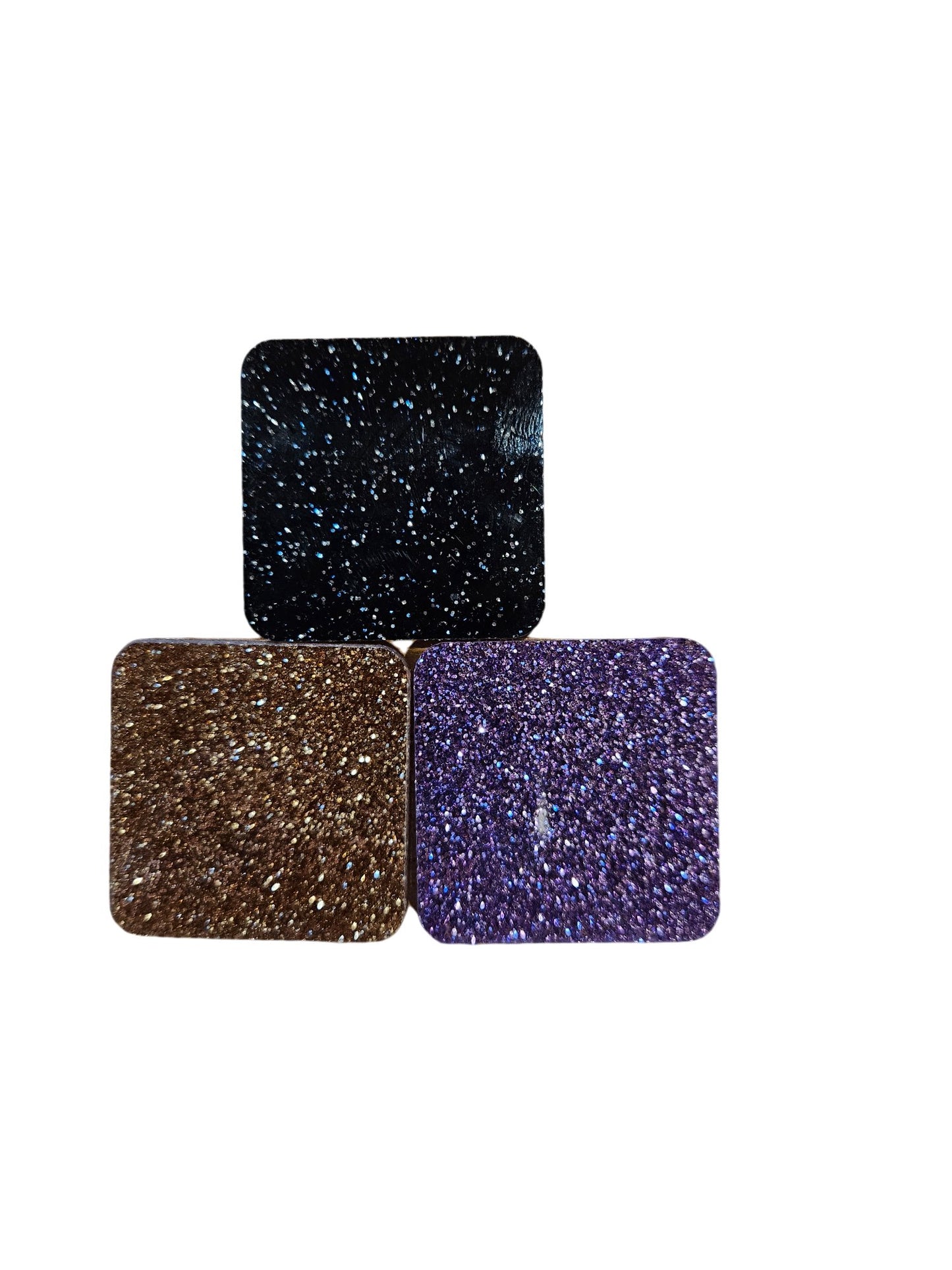 Nøglering - hund i glitter - Renata's Wood Work