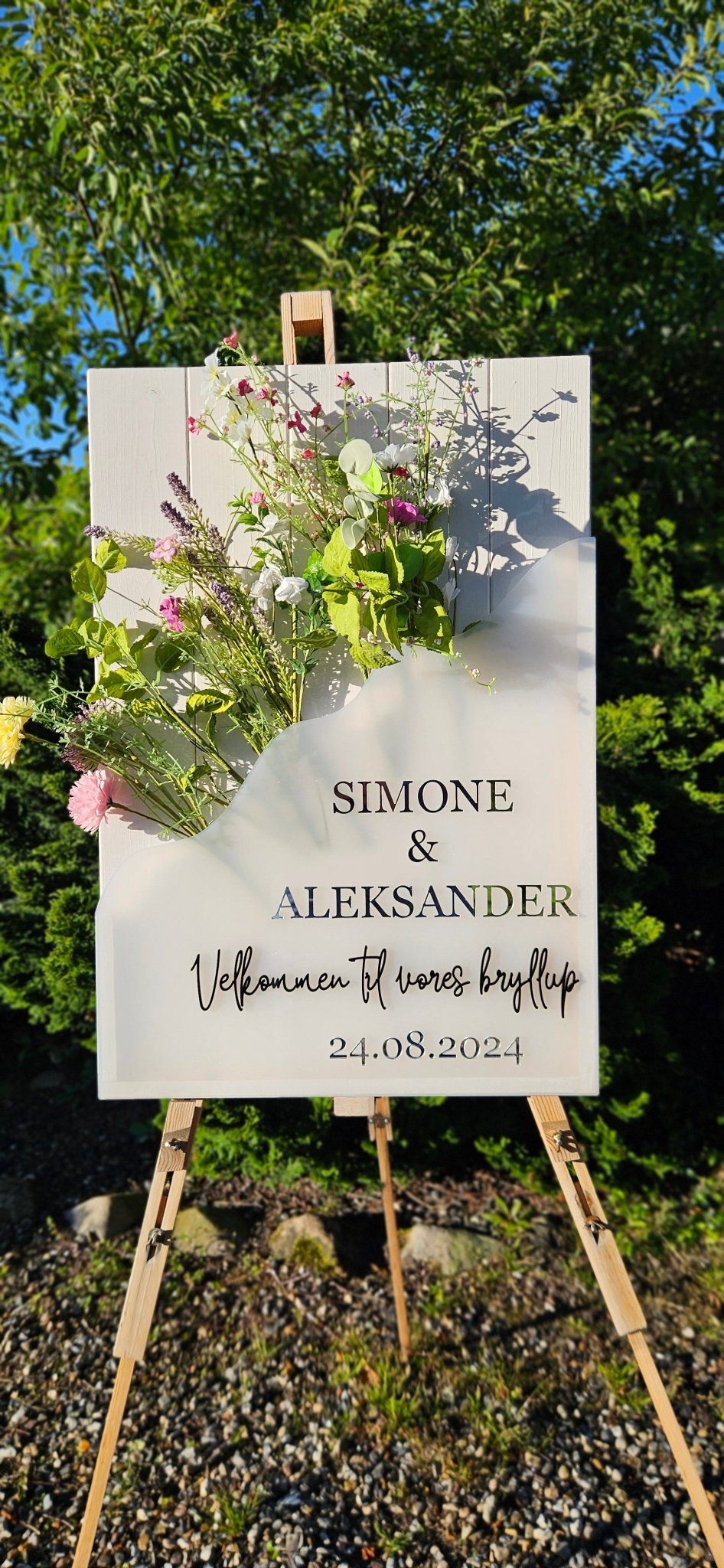Velkomstskilt * Blomsterboks - Renata's Wood Work