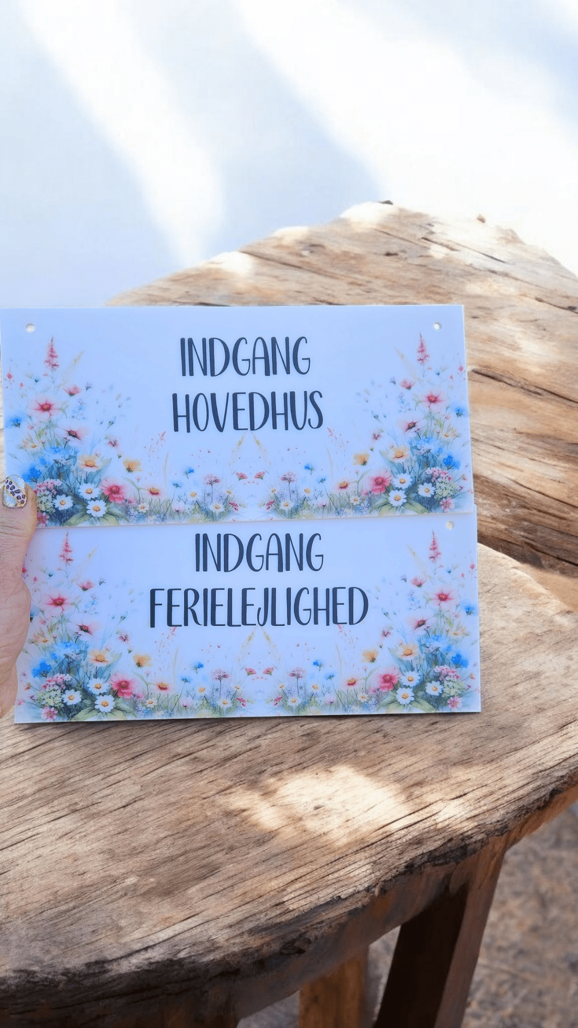 Vi er i haven *akryl skilte - Renata's Wood Work