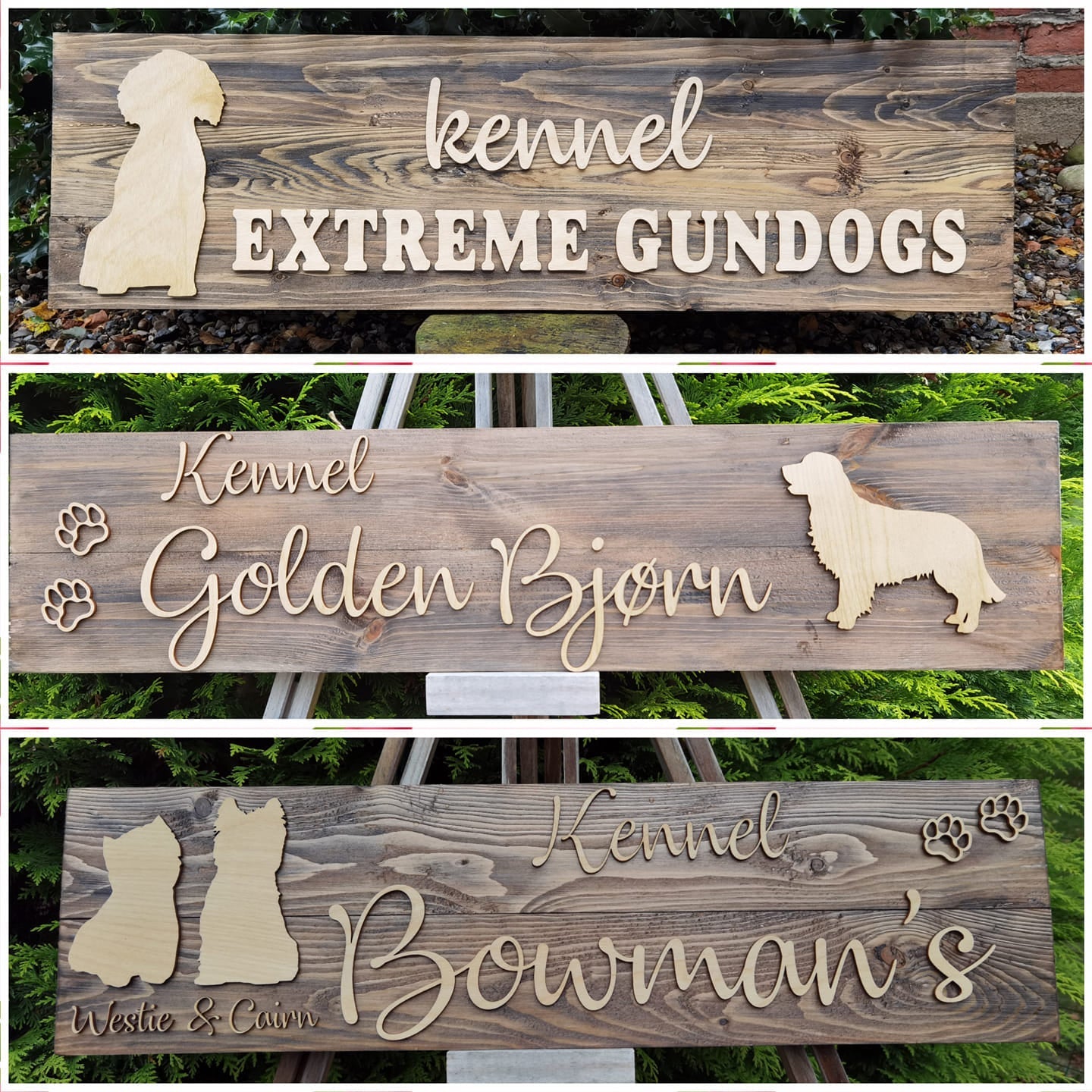 3D Kennelskilte - Renata's Wood Work