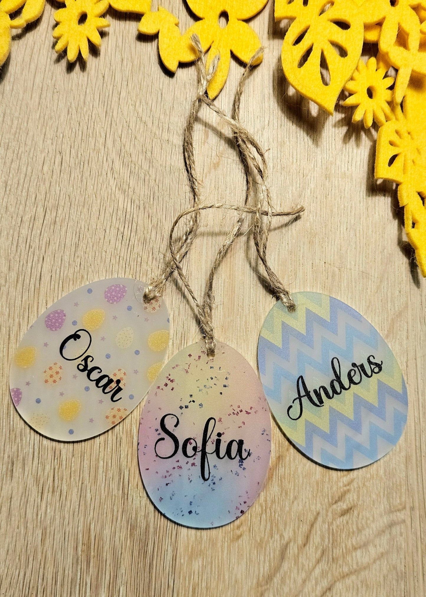 Bordkort* Påskeæg - Renata's Wood Work