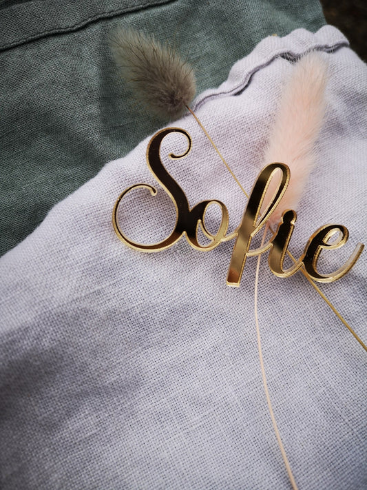 Bordkort - spejlakryl - Renata's Wood Work