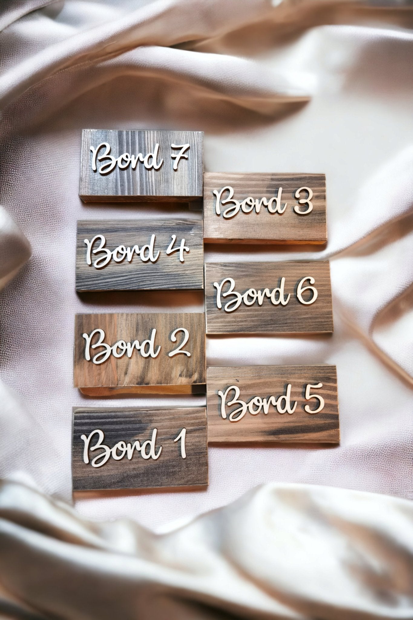 Bordnummer - rustik - Renata's Wood Work