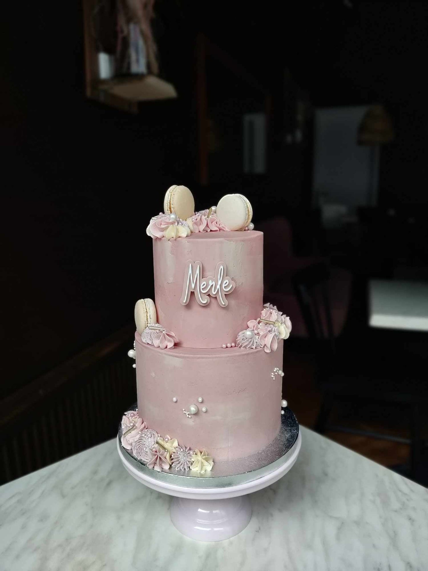 Caketopper- 3D navn - Renata's Wood Work