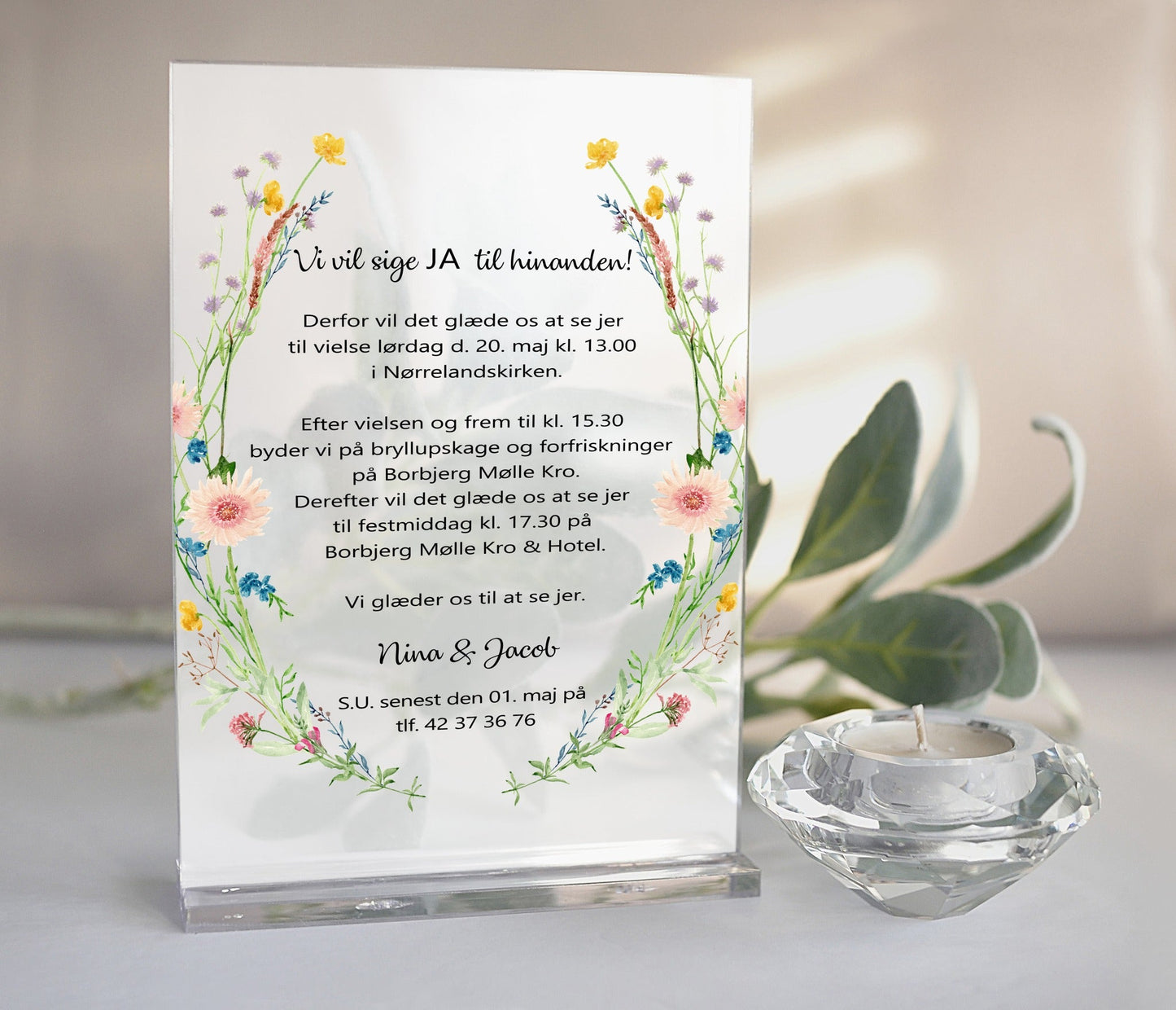 Invitation *Blomsterkrans - Renata's Wood Work