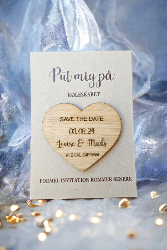 Invitation *Save the date-uden dekor - Renata's Wood Work