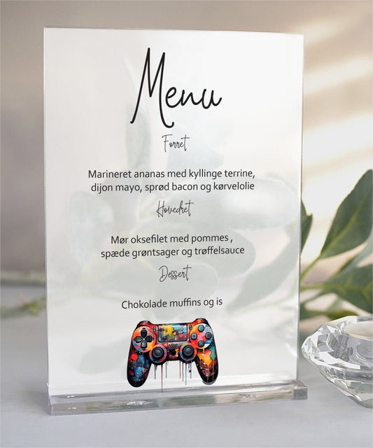 Menu - Gaming boy/girl - Renata's Wood Work