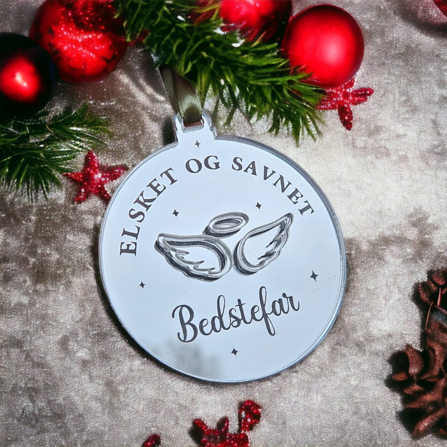 Mindespynt med englevinger - Renata's Wood Work