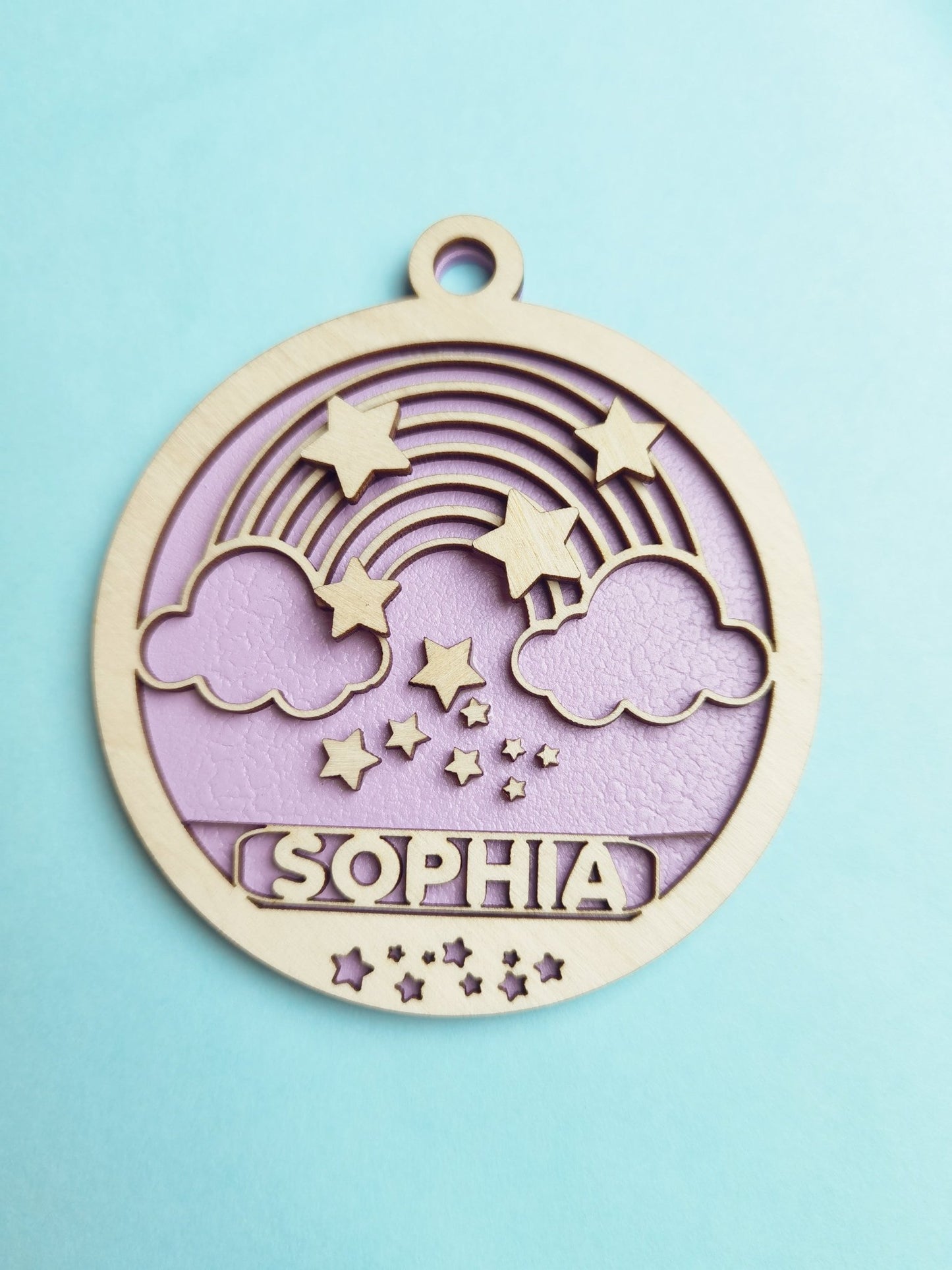 Julekugle, Juledekor,Julepynt, Børnene, barnedåb, navngivning, Renata's wood work, jul