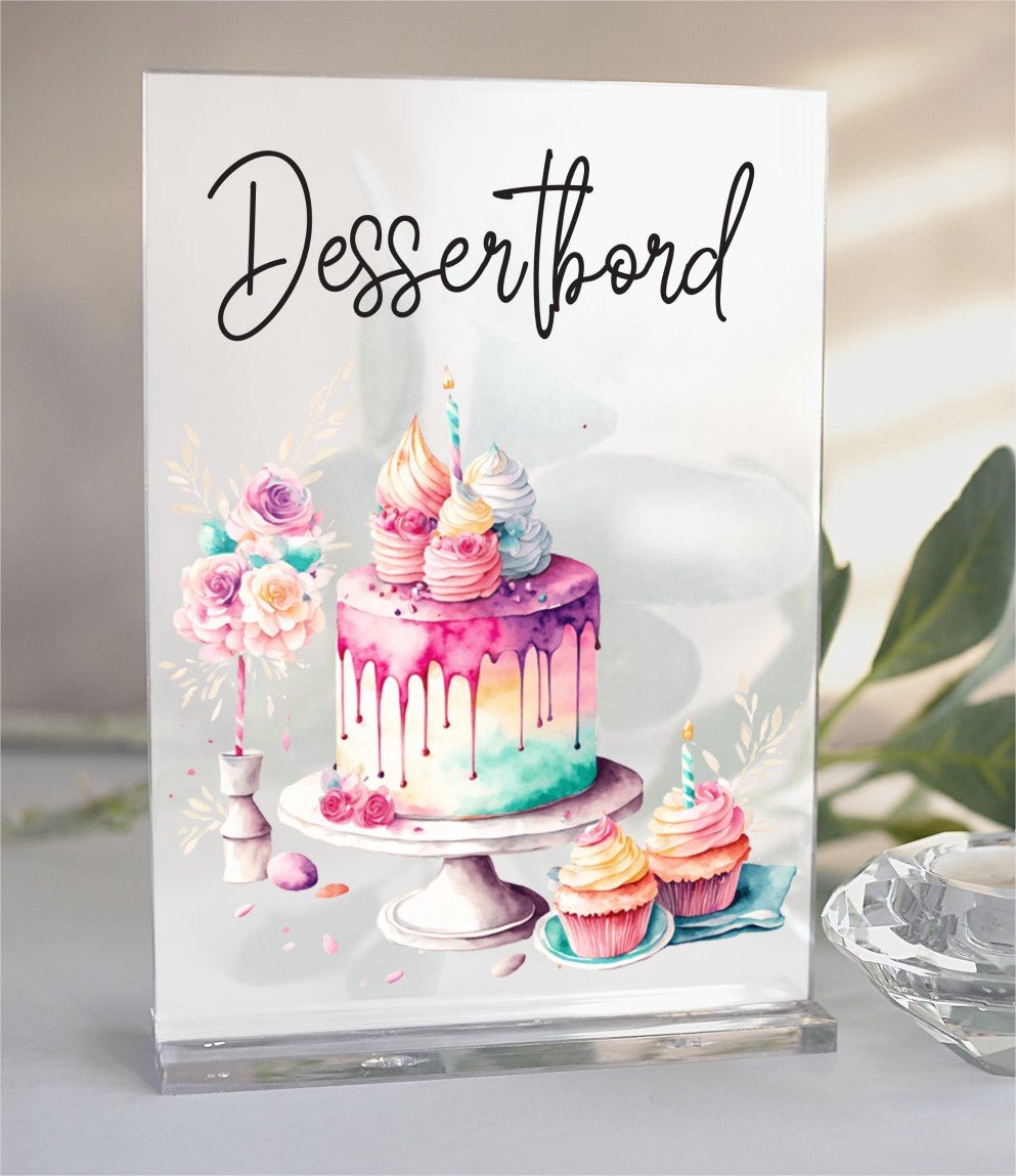 Skilte *Slikbuffet, Dessertbord, Popcorn baren - Renata's Wood Work