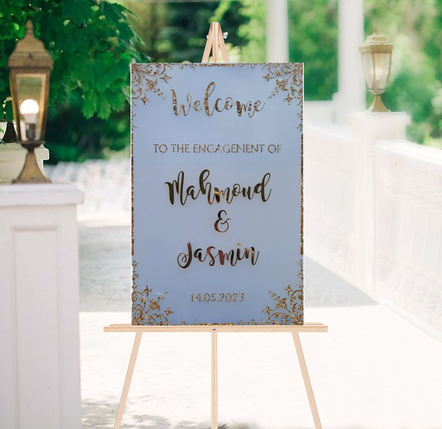 Velkomstskilte, akrylskilte, bryllup, fest, barnedåb, navngivning, Renata's wood work, menukort, bordkort, bordplan, tidsplan