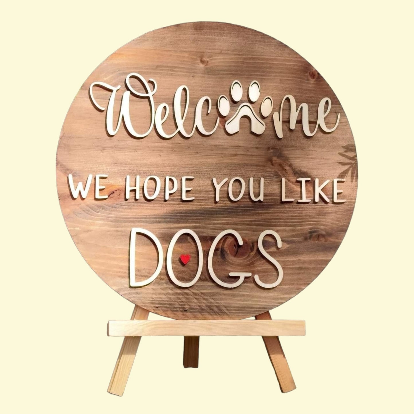Hundeskilt, hundeejer, velkommen, træskilte, kennel