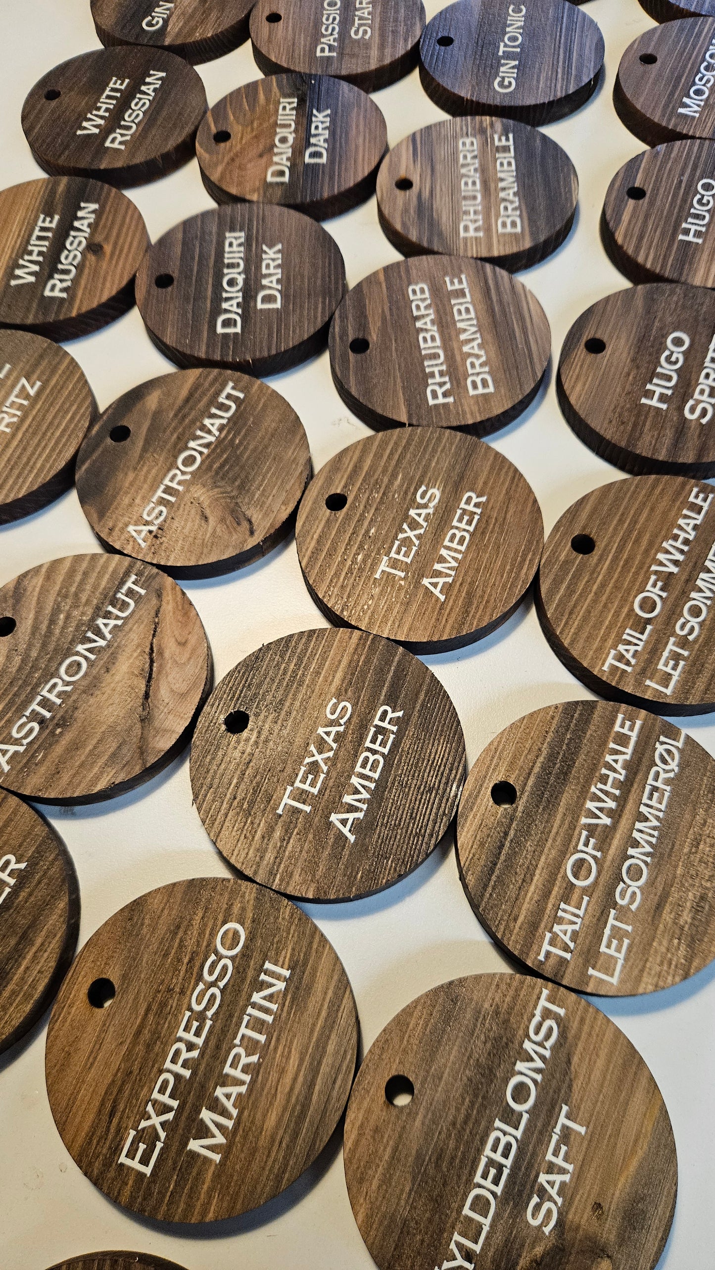 Skilte til drinksdispenser