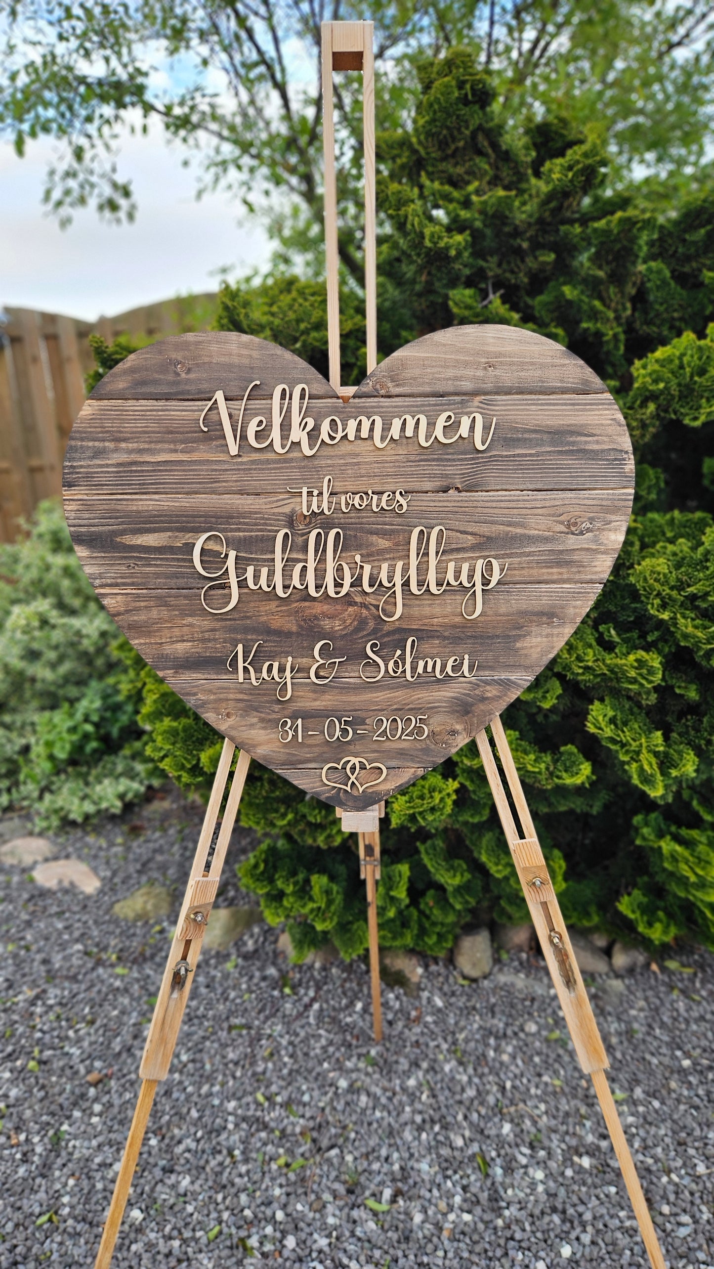 Velkomstskilt *Hjerteform