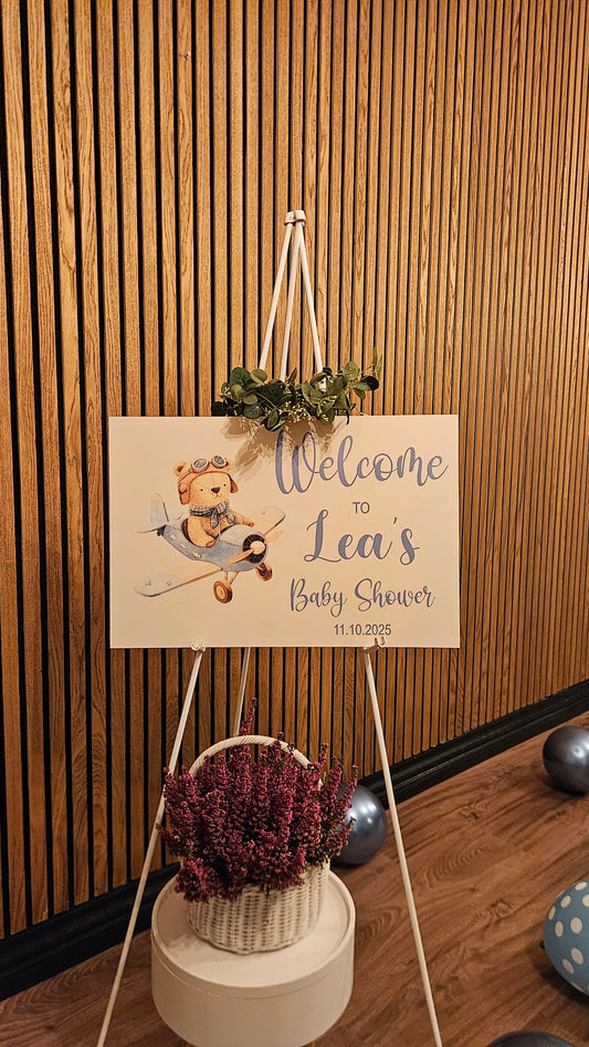 Velkomstskilt til Baby shower