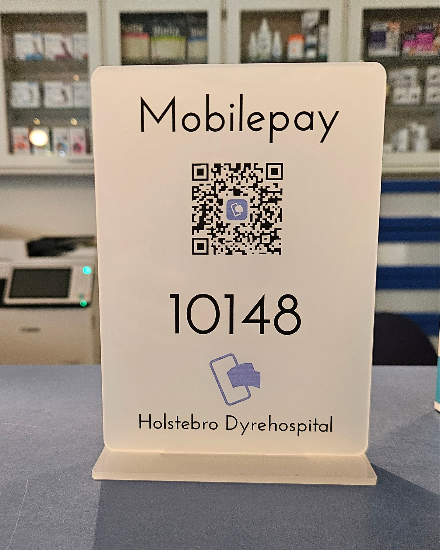 MobilePay skilt i akryl