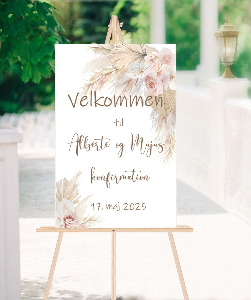 Velkomstskilt * Boho
