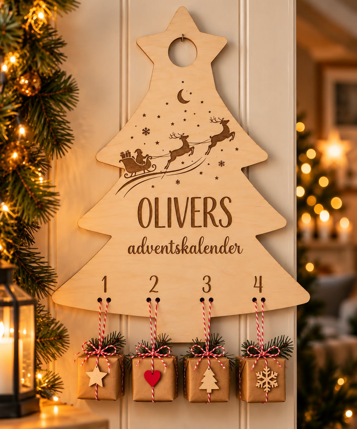 Adventskalender med navn