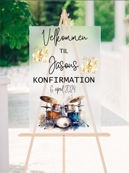 Velkomstskilt * musik (vælg instrument)