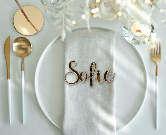 Bordkort - spejlakryl