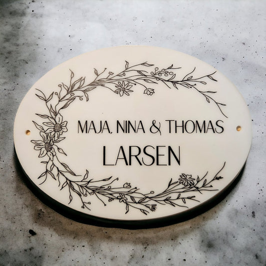 Dørskilte i akryl - Renata's Wood Work