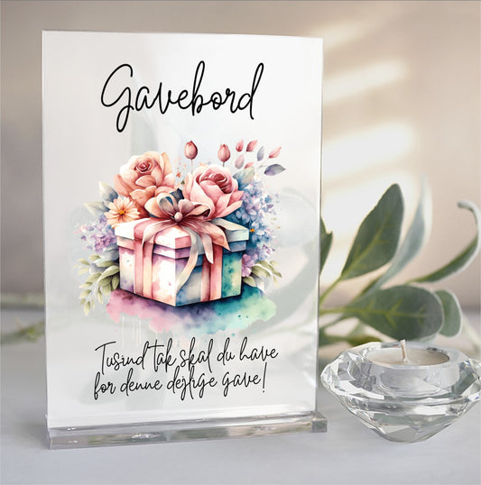 Skilte til slikbuffet, dessertbord & popcornbar