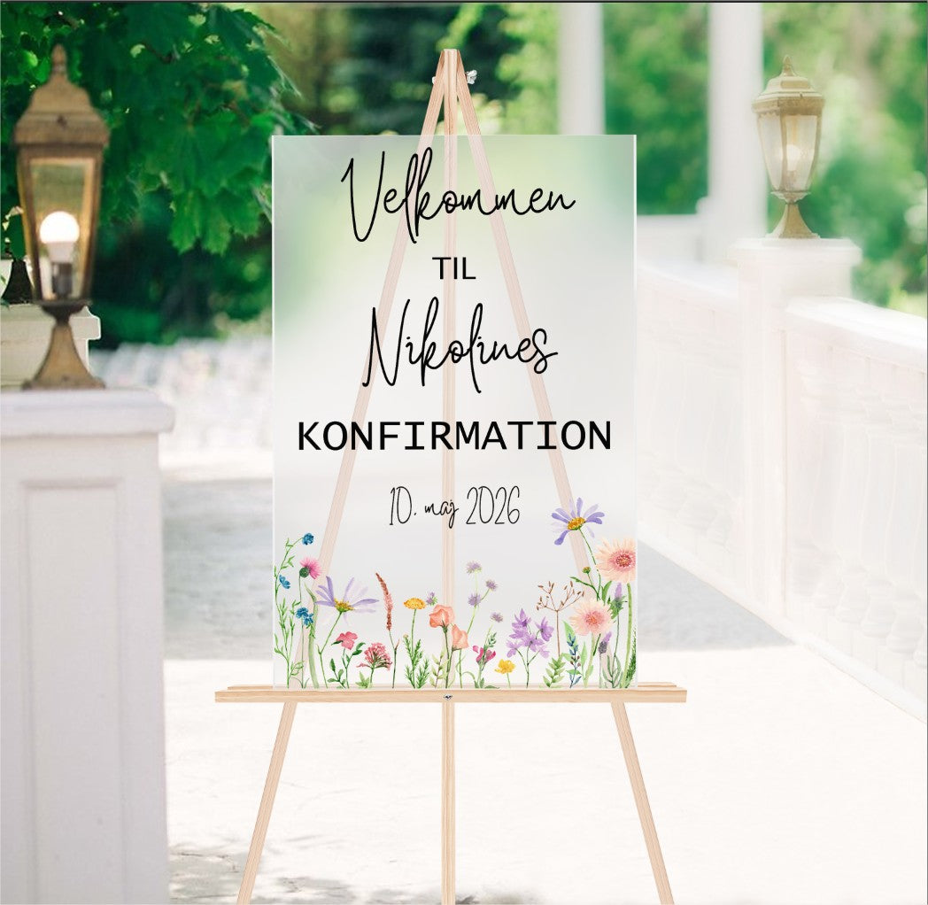 Velkomstskilt * Vilde blomster