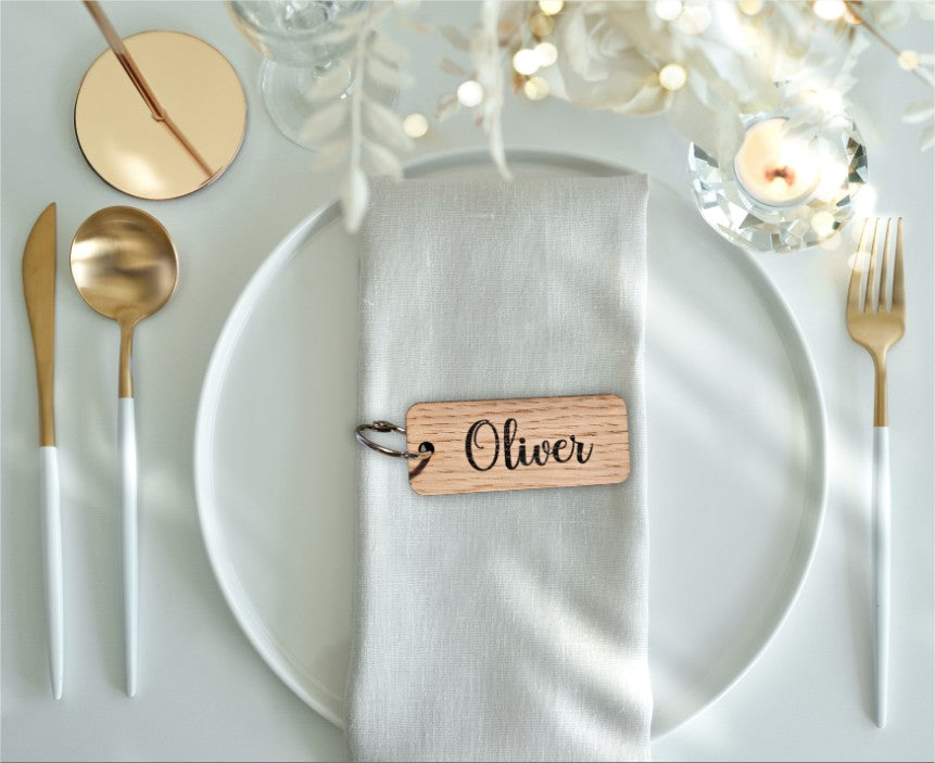 Bordkort som nøglering