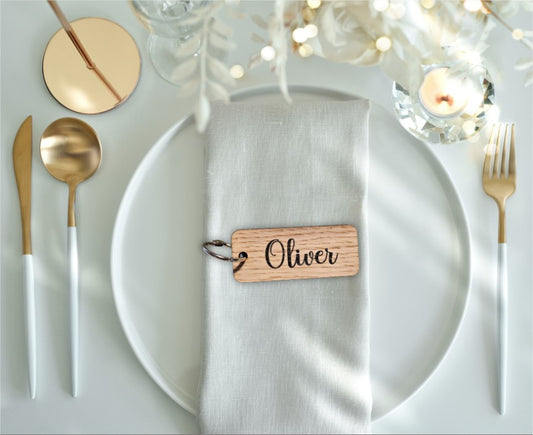 Bordkort som nøglering