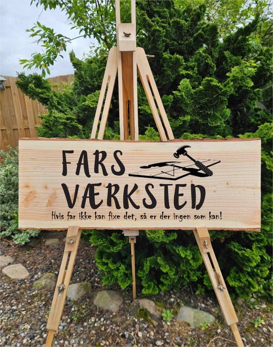 Træskilte- Fars Dag - Renata's Wood Work