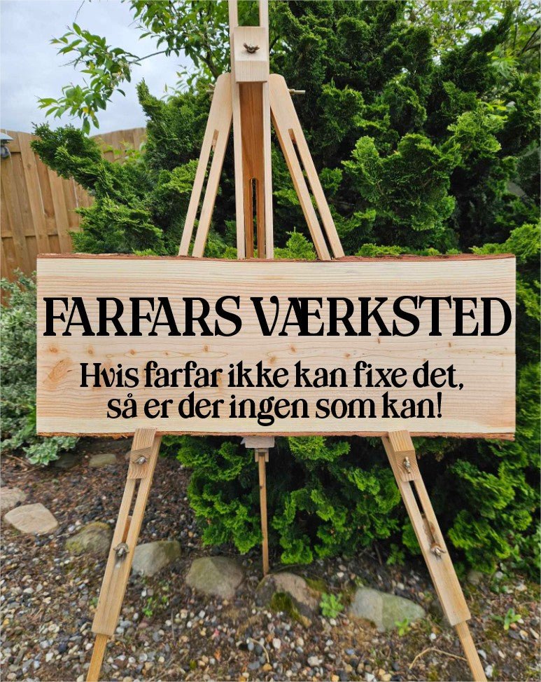 Træskilte- Fars Dag - Renata's Wood Work