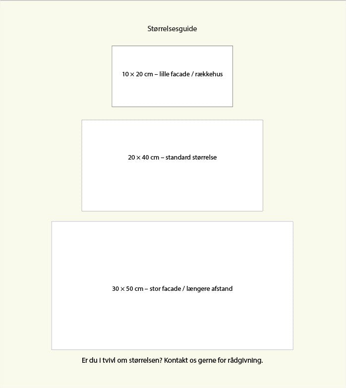 Husnummer med vejnavn i 3D akryl