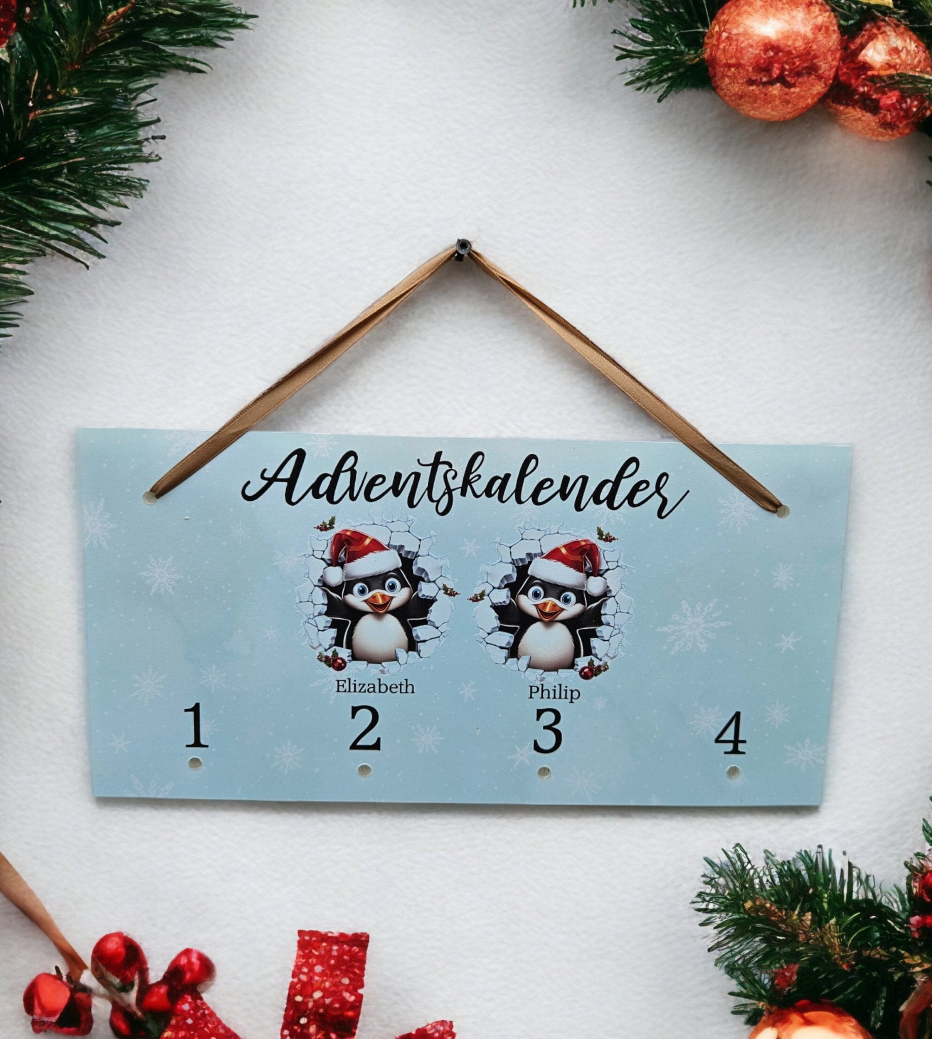 Adventskalender med snefnug - Renata's Wood Work