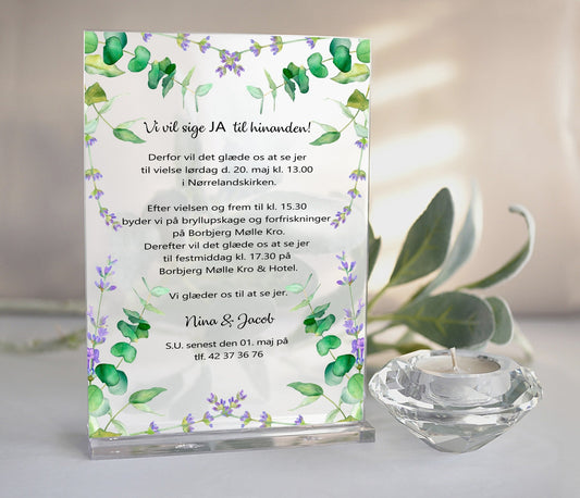 Invitation *Lavendel - Renata's Wood Work